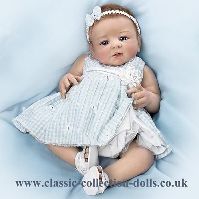 Newborn Baby Doll on Bows Of Beauty Realtouch Baby Girl Doll