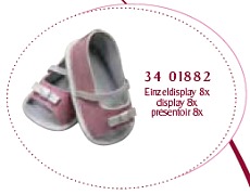 Hannah's World Pink/White Peep Toe Shoes 34 01882