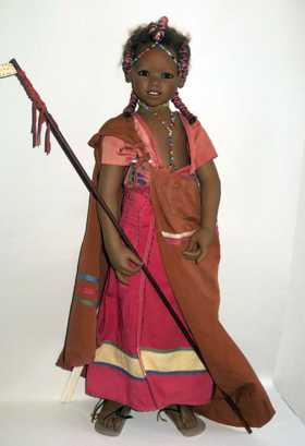 Jogona - a Maasai Warrior Child by Annette Himstedt 