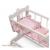 Rocking Doll Cradle with Pink Gingham Bedding from Ashton Drake - view 3