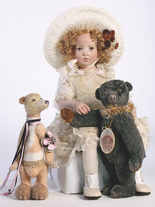 Riccarda2010 Wax over Porcelaine Doll by Hildegard Gunzel