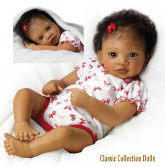 Sweet Butterfly Kisses - touch activated Doll from Ashton Drake