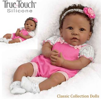 'Tasha' African-American Silicone Baby Doll
